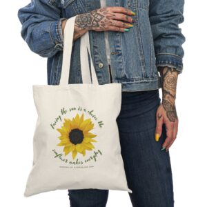 Face the Light Natural Tote Bag - Image 2