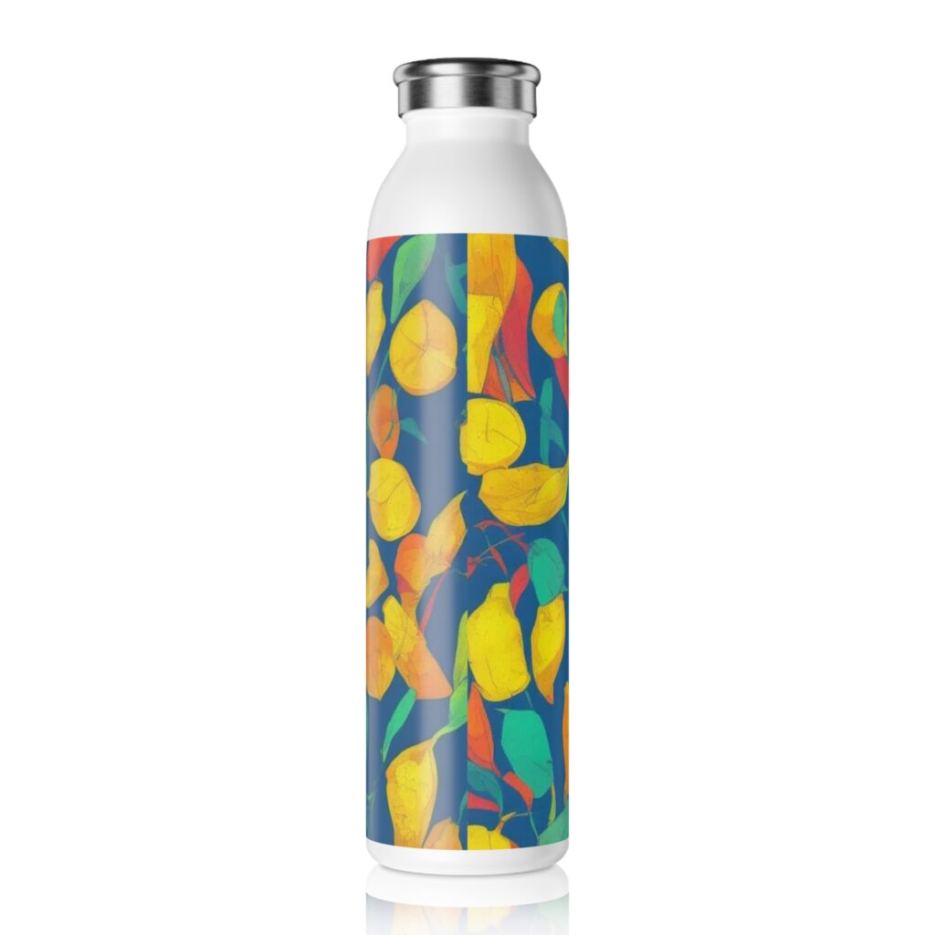 Arranged Image Colorful Plantain Slim Water Bottle