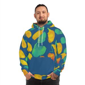 Arranged Image Colorful Plantain Fashion Hoodie (AOP) - Image 3