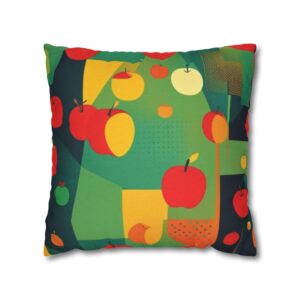 Mod Apple Spun Polyester Square Pillow Case - Image 7