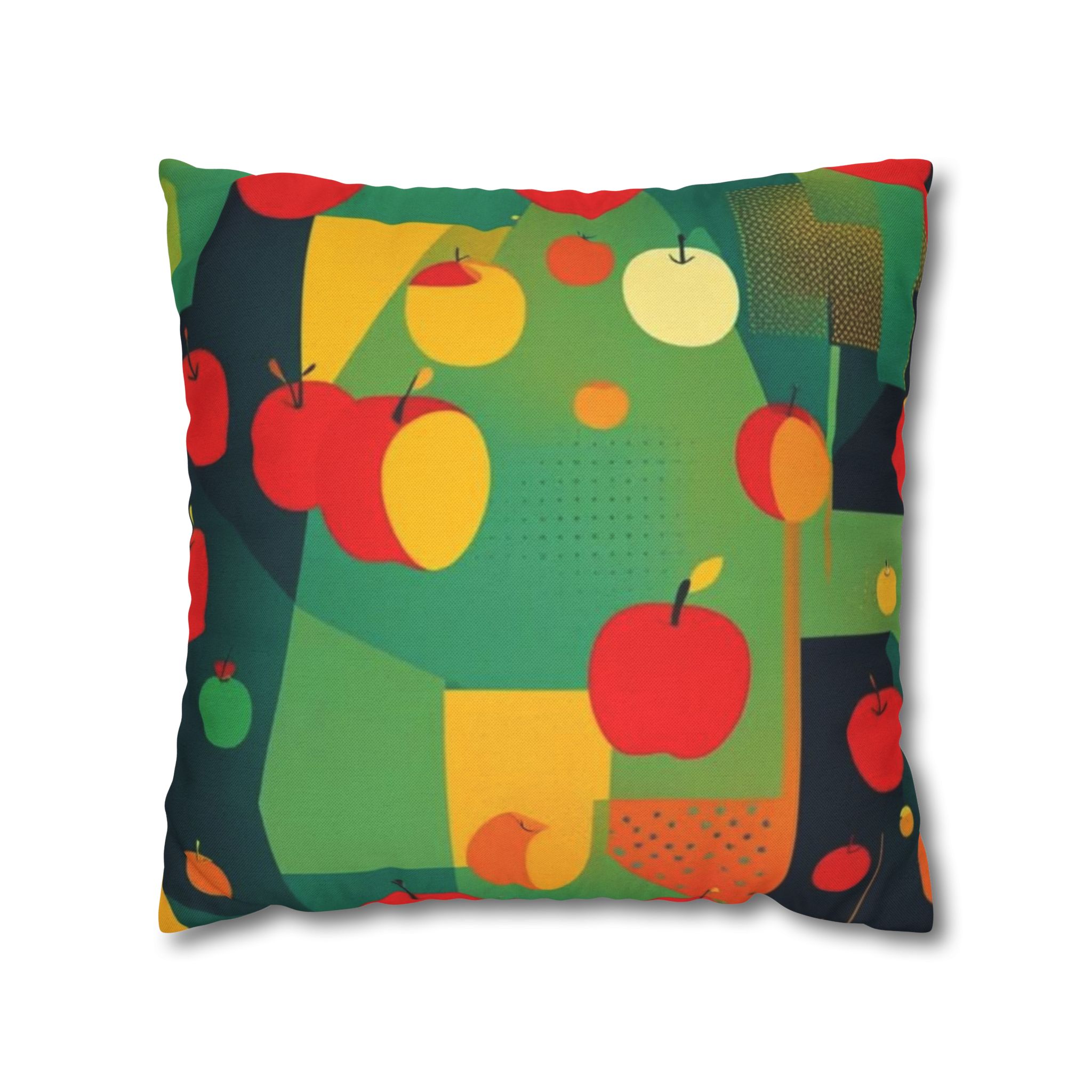 Mod Apple Spun Polyester Square Pillow Case - Image 7