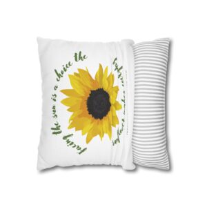 Face the Light Spun Polyester Square Pillow Case - Image 2