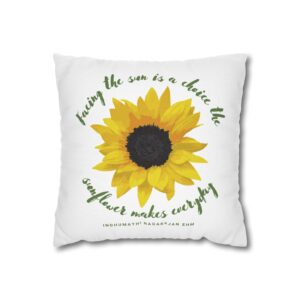 Face the Light Spun Polyester Square Pillow Case - Image 7
