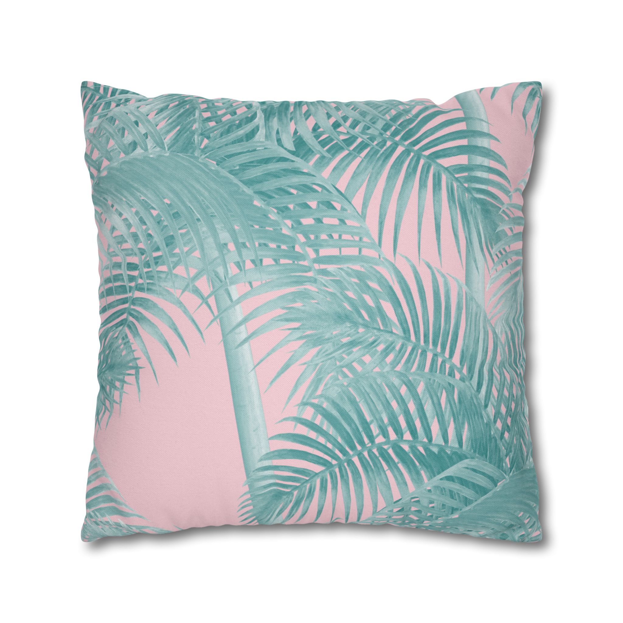 Arranged Image Sunglass Palm Spun Polyester Square Pillow Case