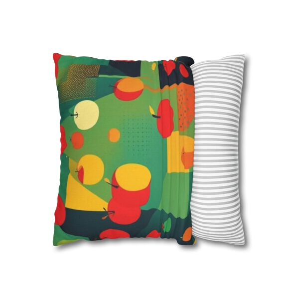 Mod Apple Spun Polyester Square Pillow Case - Image 2