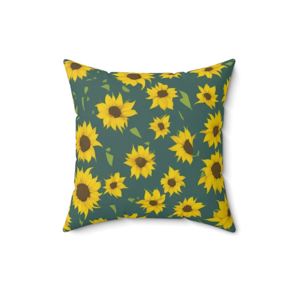 Face the Light Spun Polyester Square Pillow