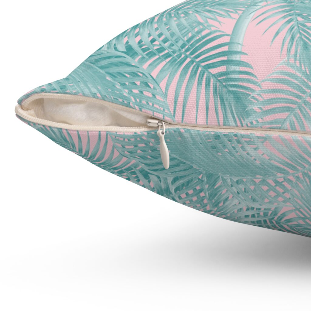 Arranged Image Sunglass Palm Spun Polyester Square Pillow