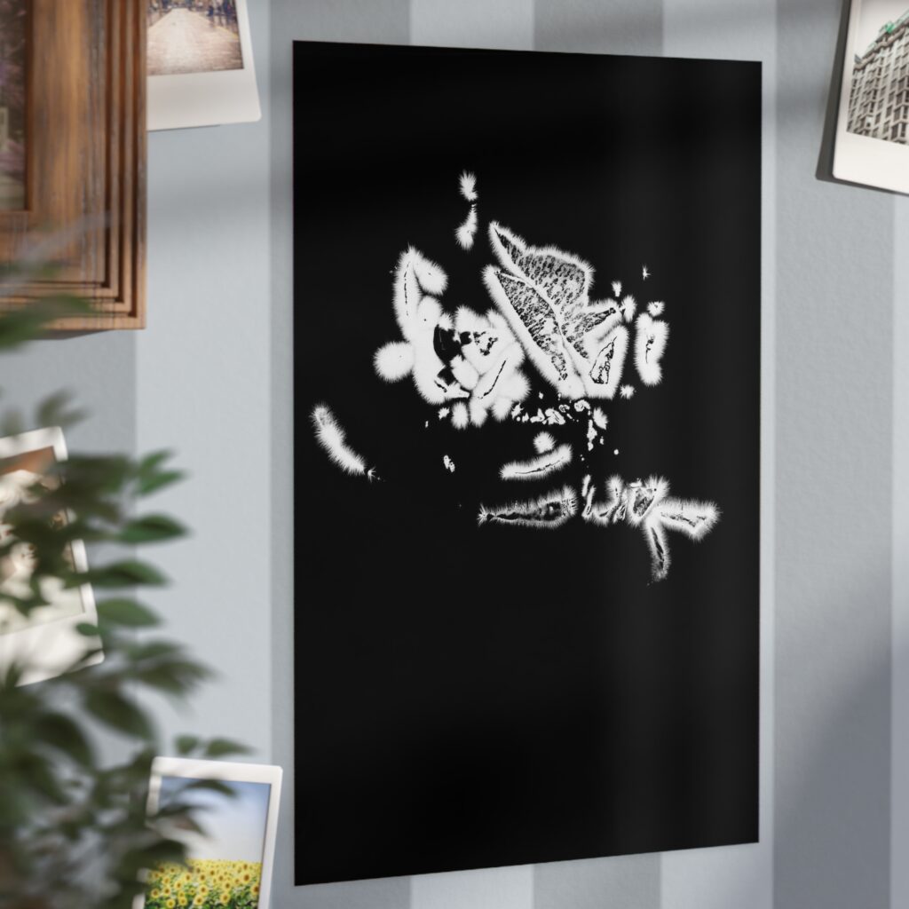 Electrography Rose Unframed Prints