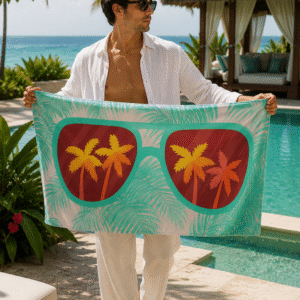 Arranged Image Retro Revive Vintage Visions Beach Towel