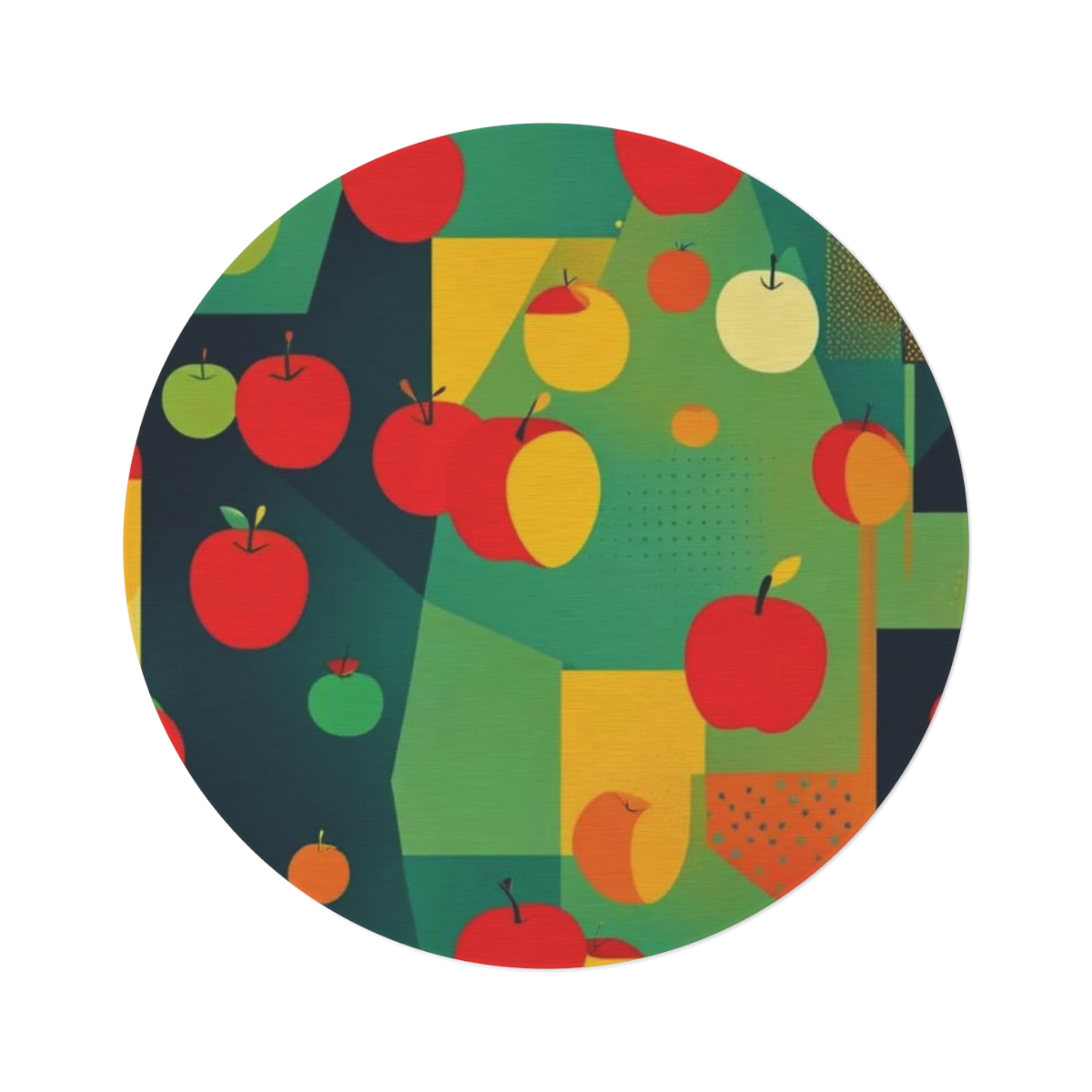 Mod Apple Round Rug - Image 4
