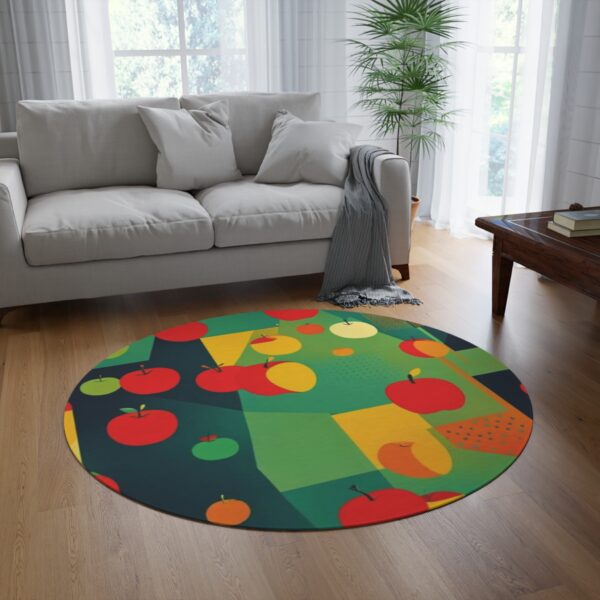 Mod Apple Round Rug - Image 3