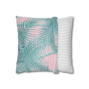 Arranged Image Sunglass Palm Spun Polyester Square Pillow Case - Image 2