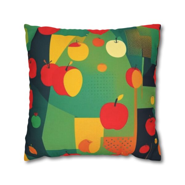 Mod Apple Spun Polyester Square Pillow Case
