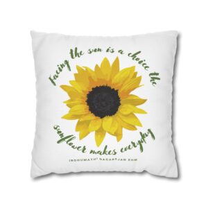 Face the Light Spun Polyester Square Pillow Case - Image 8