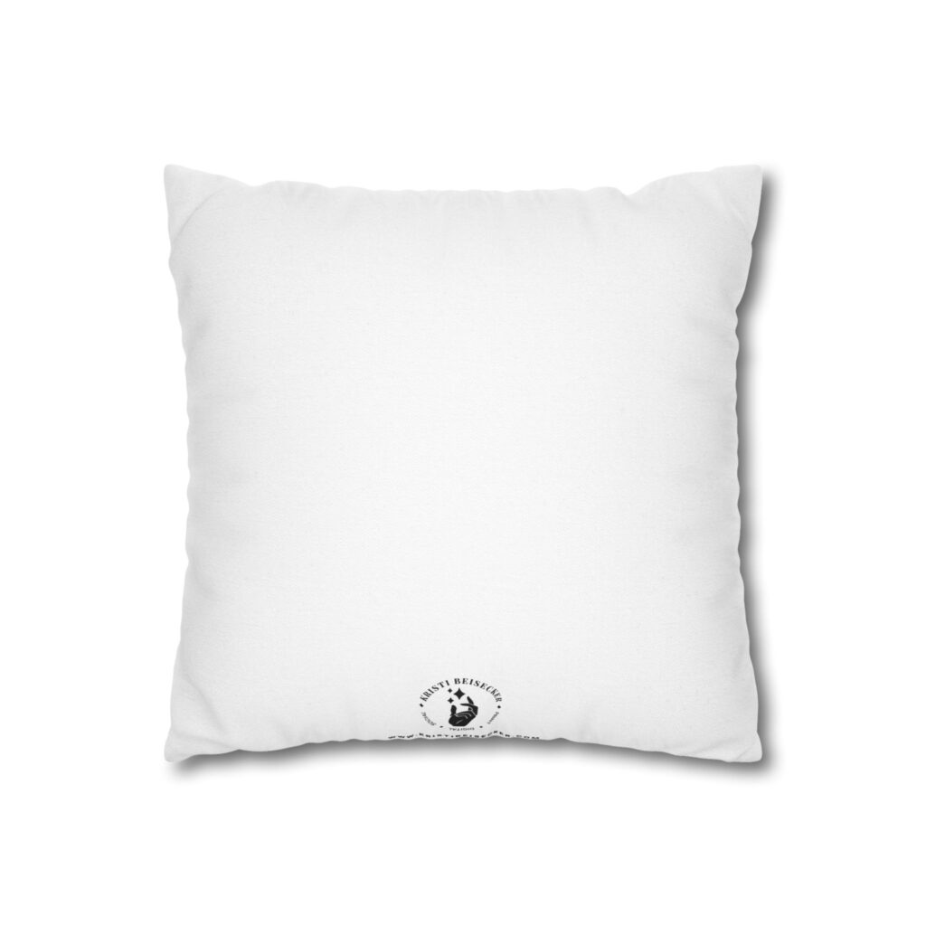 Face the Light Spun Polyester Square Pillow Case