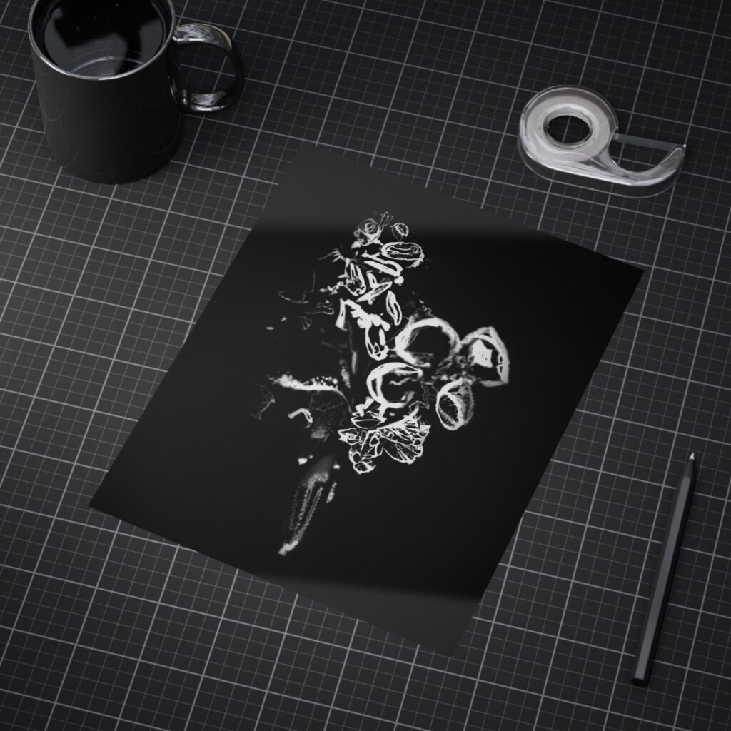 Electrography Flowers Unframed Prints