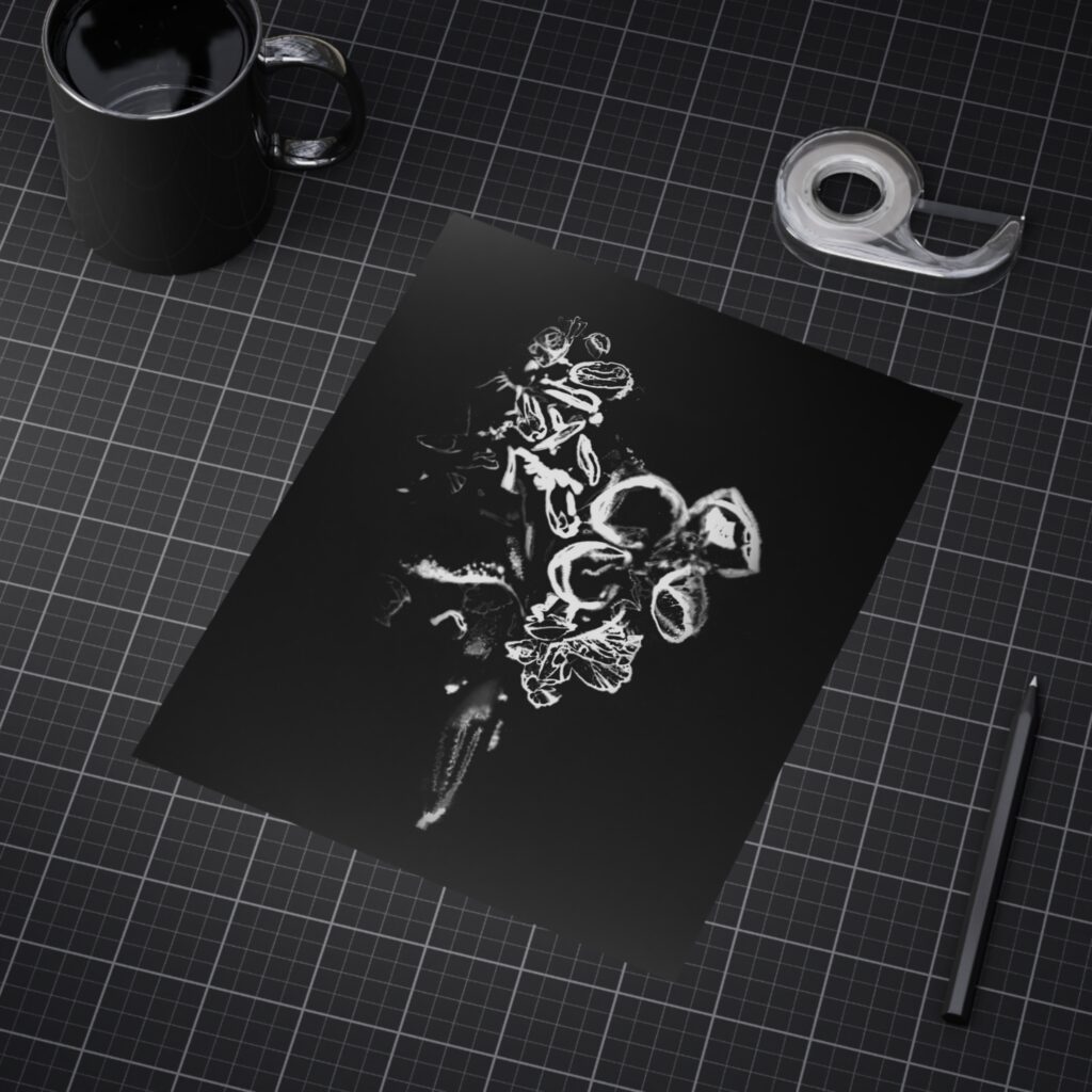 Electrography Flowers Unframed Prints
