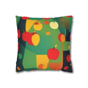 Mod Apple Spun Polyester Square Pillow Case - Image 5