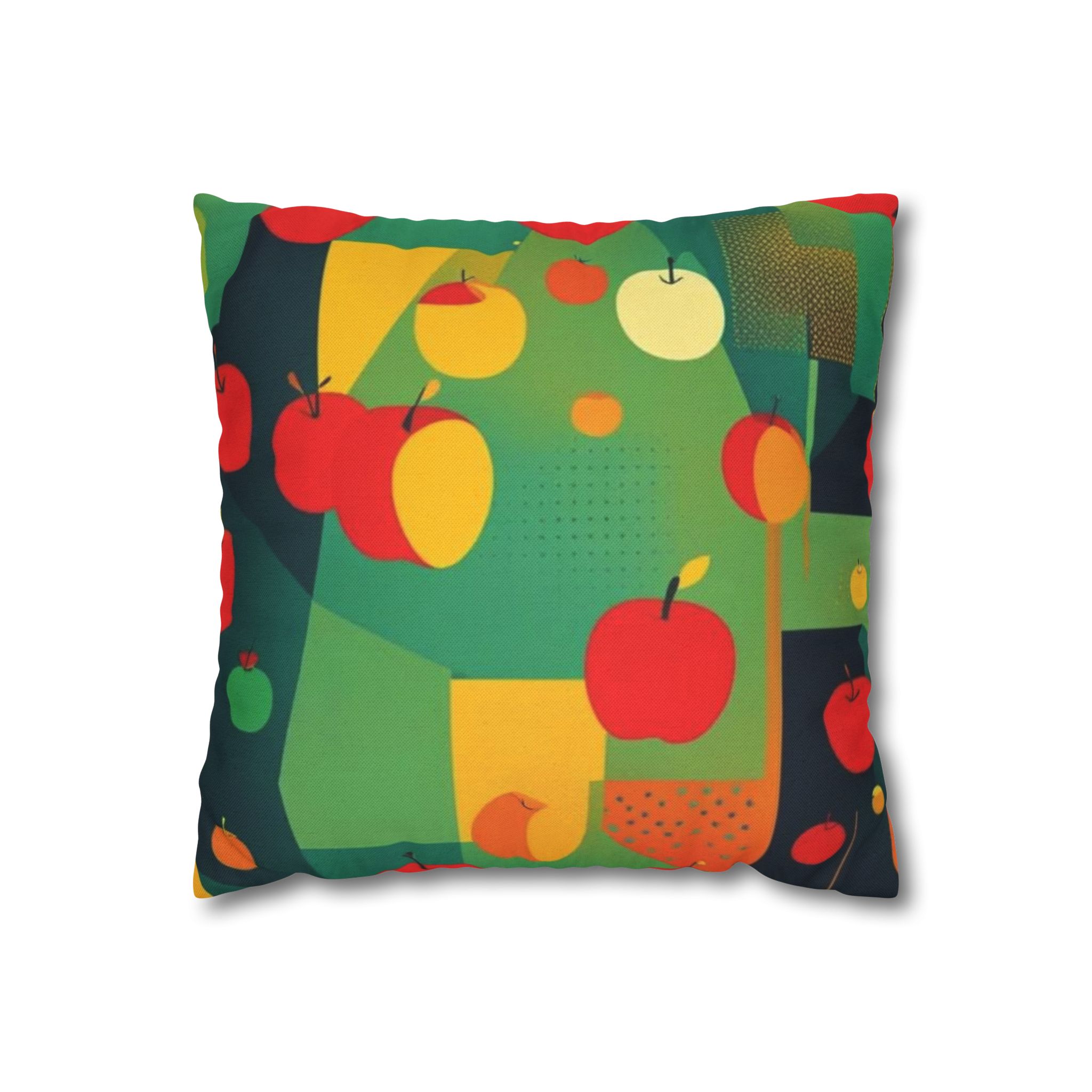 Mod Apple Spun Polyester Square Pillow Case - Image 5