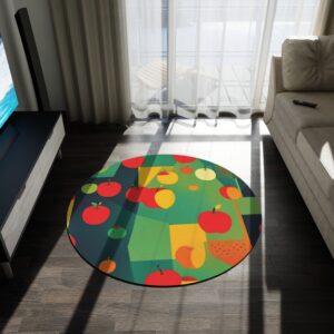 Mod Apple Round Rug - Image 2