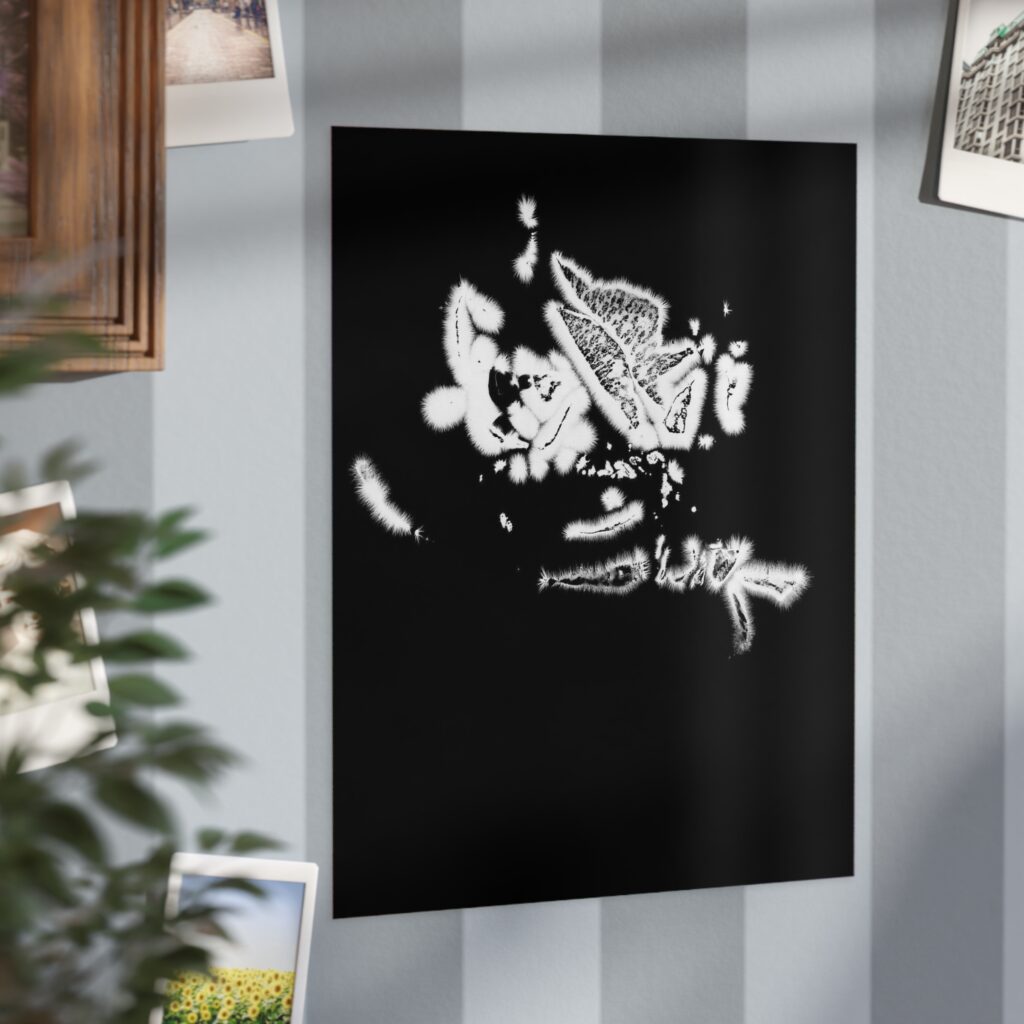 Electrography Rose Unframed Prints