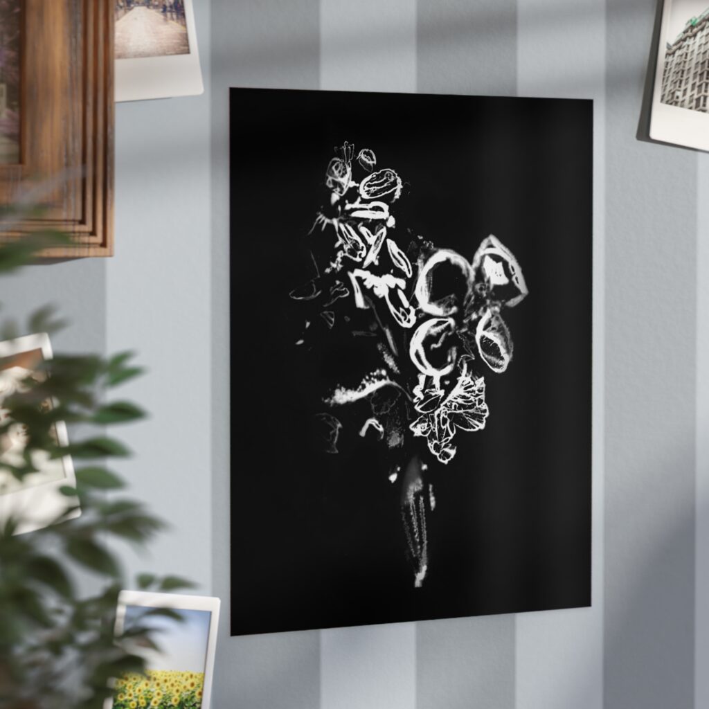 Electrography Flowers Unframed Prints