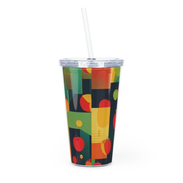 Mod Apple Plastic Tumbler with Straw - Image 4