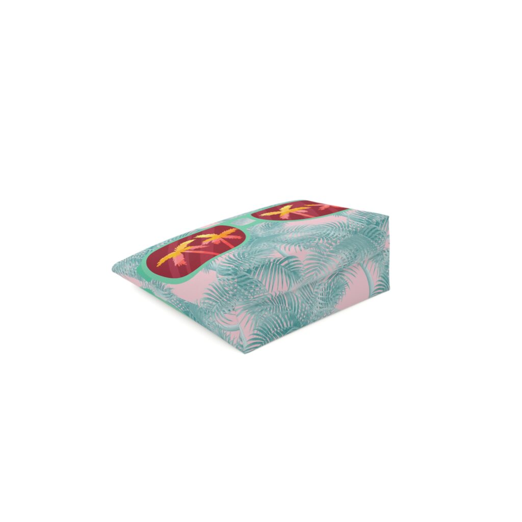 Arranged Image Sunglass Palm Cotton Cosmetic Bag