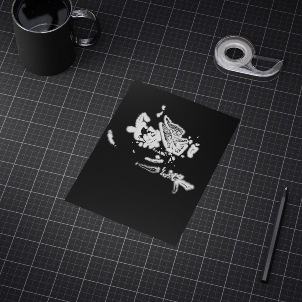 Electrography Rose Unframed Prints