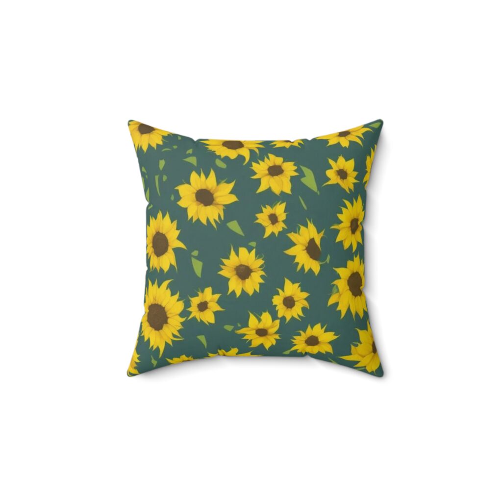 Face the Light Spun Polyester Square Pillow