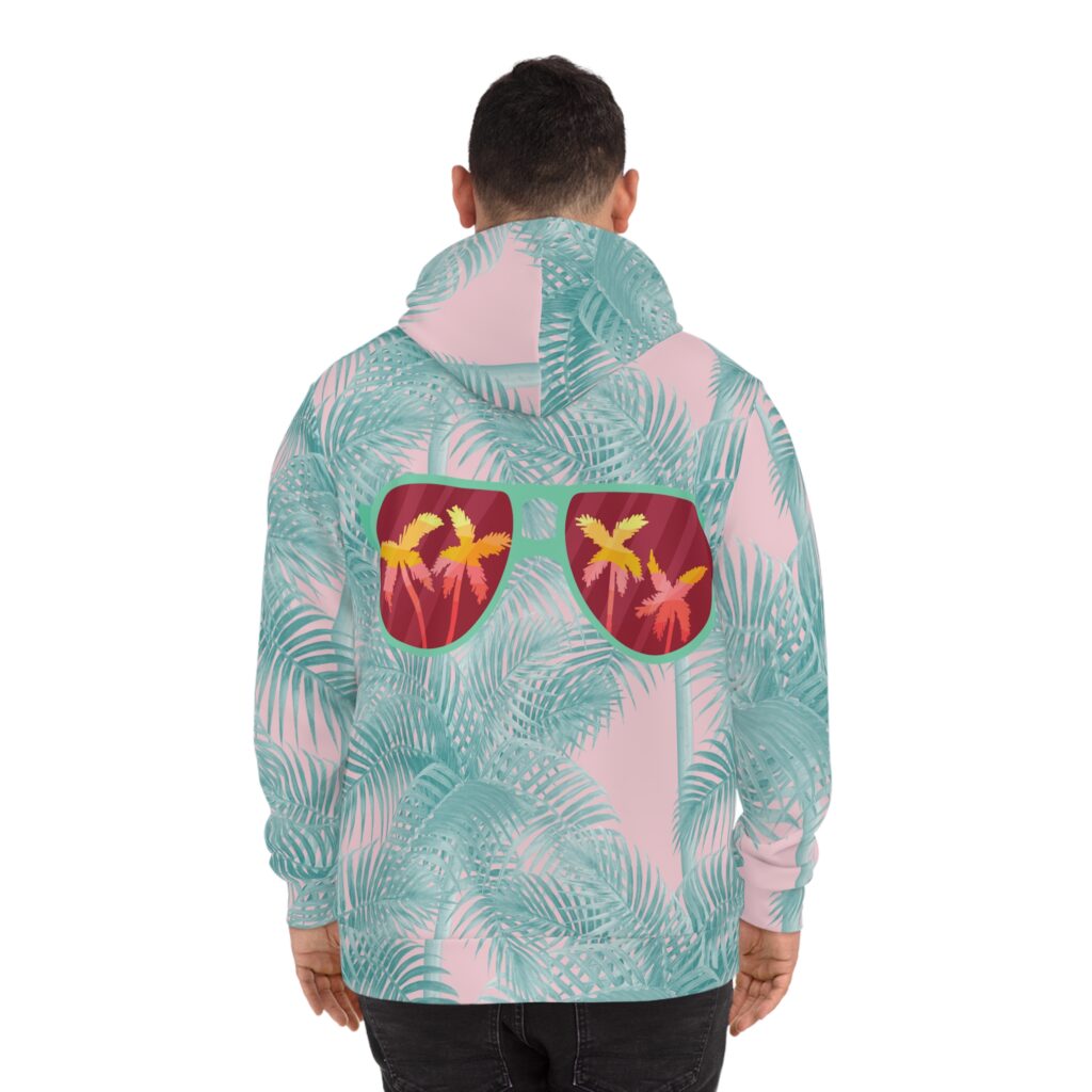 Arranged Image Sunglass Palm Fashion Hoodie (AOP)