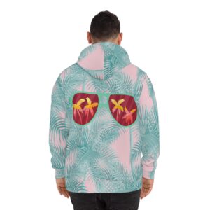 Arranged Image Sunglass Palm Fashion Hoodie (AOP) - Image 4