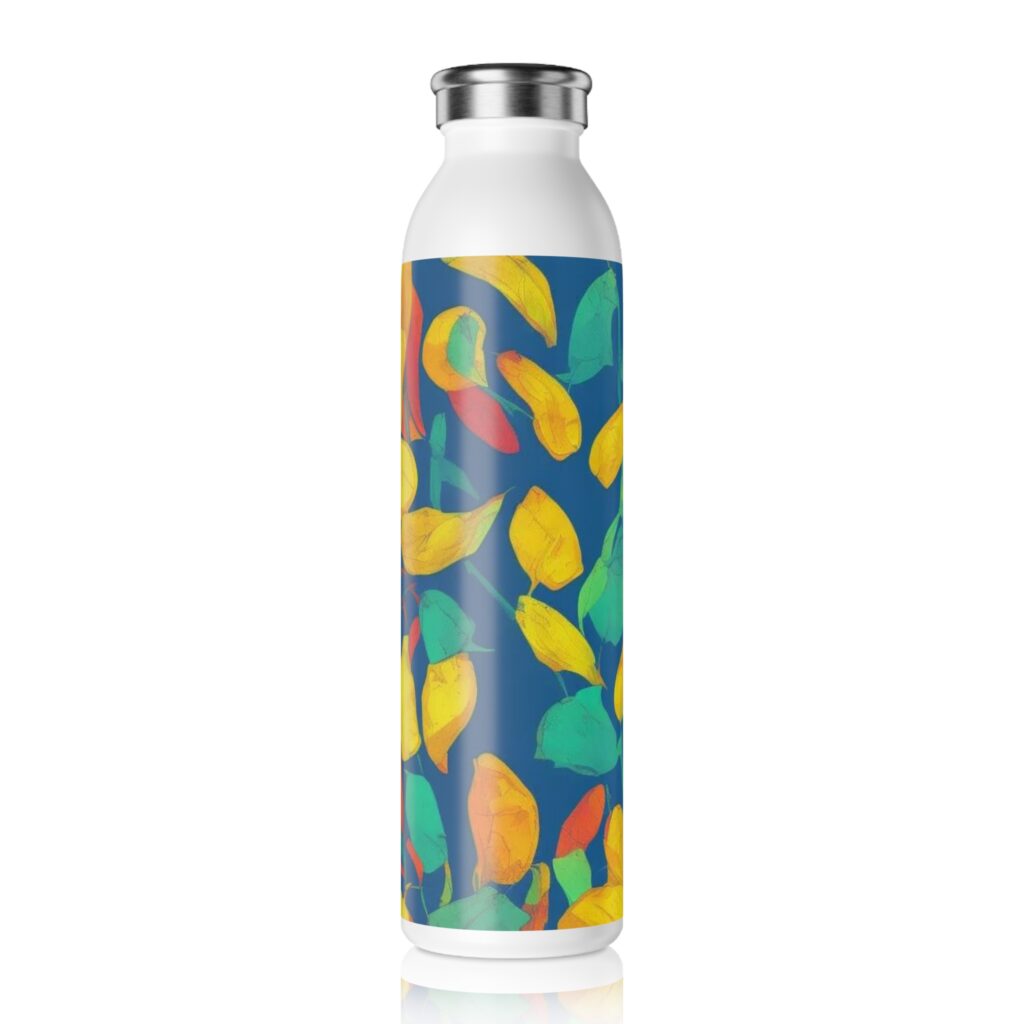 Arranged Image Colorful Plantain Slim Water Bottle