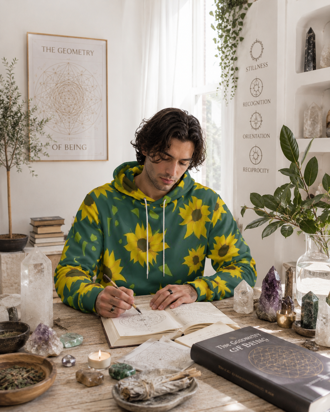 Face the Light Fashion Hoodie (AOP) - Image 1