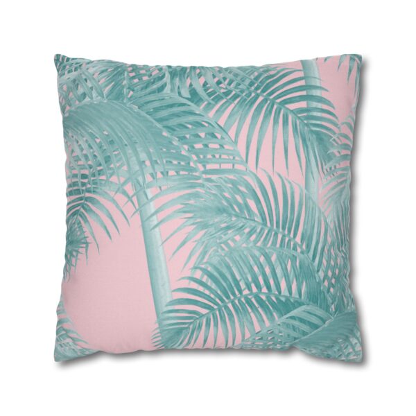 Arranged Image Sunglass Palm Spun Polyester Square Pillow Case