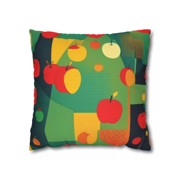 Mod Apple Spun Polyester Square Pillow Case