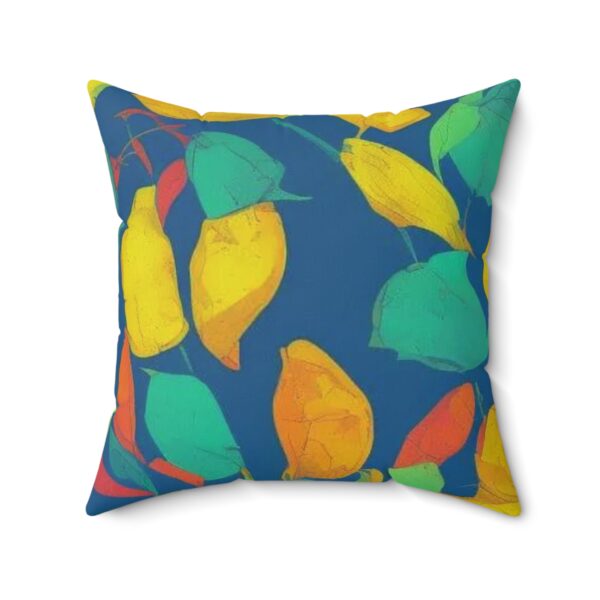Arranged Image Colorful Plantain Spun Polyester Square Pillow - Image 10