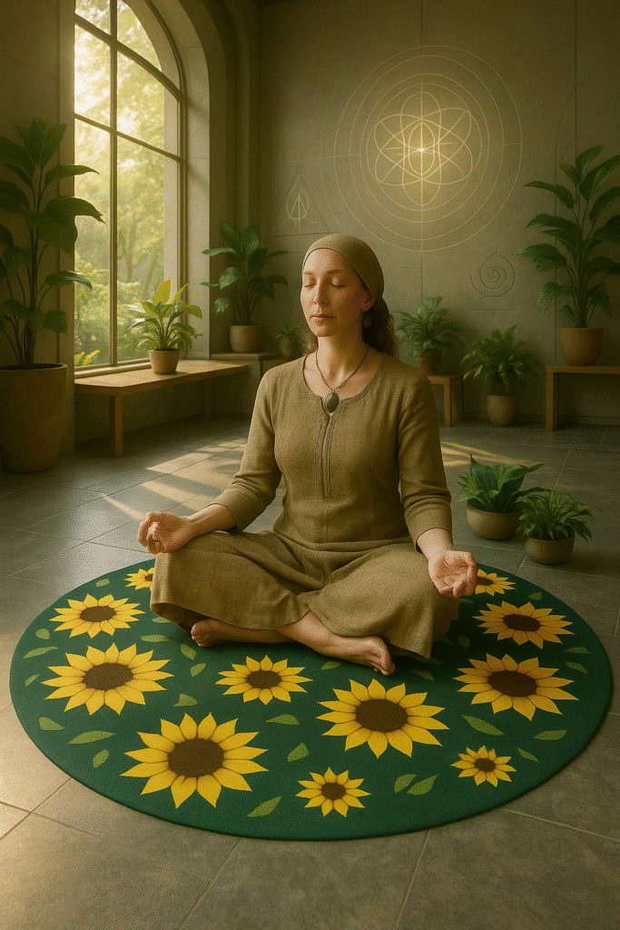 Face the Light Round Rug