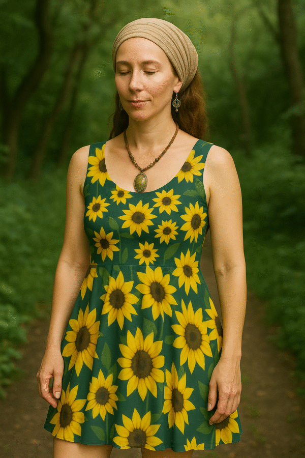 Facing the Sun Women's Skater Dress (AOP)