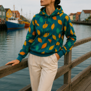 Arranged Image Colorful Plantain Fashion Hoodie (AOP)