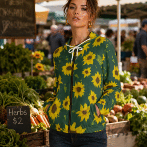 Face the Light Women’s Full-Zip Hoodie (AOP) - Image 1