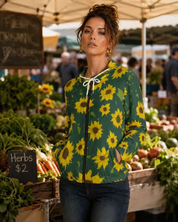 Face the Light Women’s Full-Zip Hoodie (AOP)